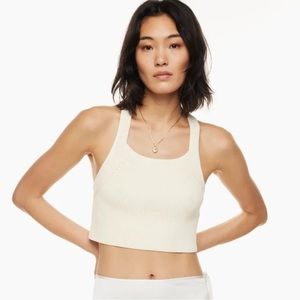 NWT Wilfred Aritzia Cayenne Top Light Birch Size M